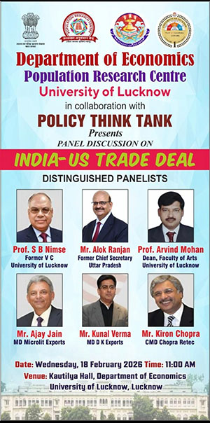 Invitation Panel Discussion on India-US Trade Deal