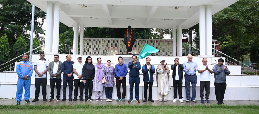 University participating in Run for Unity, organised by Raj Bhawan