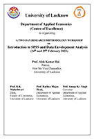 A Two-Day Research Methodology Workshop On Introduction to SPSS and Data Envelopment Analysis (24th And 25th February 2023)