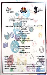 7 Days Hands on Traning on Water Resource Management