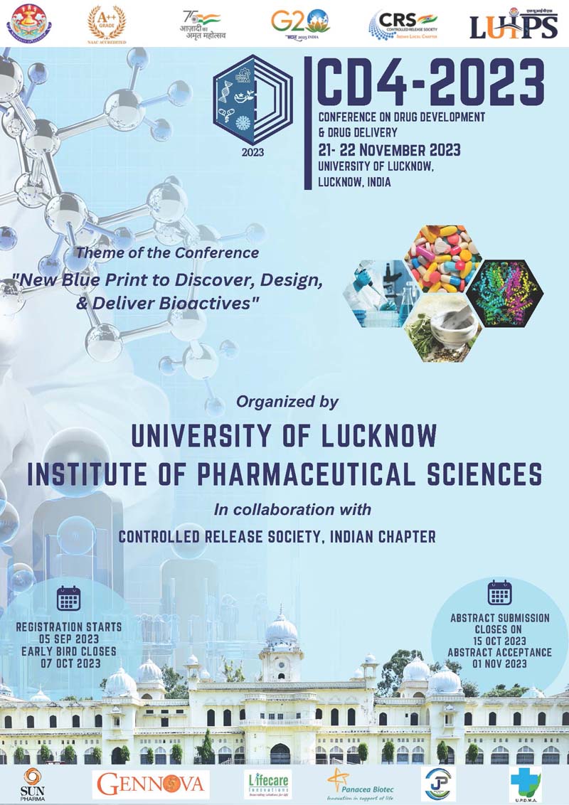 CD4 - 2023 "Conference on Drug Development & Drug Delivery" on 21-22 Nov 2023.