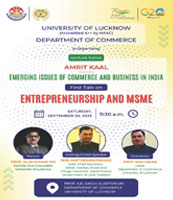 Special Lecture series on 30.9.2023 Department of Commerce