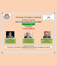 Balrampur Hall (University of Lucknow) is Organizing Cricket Match